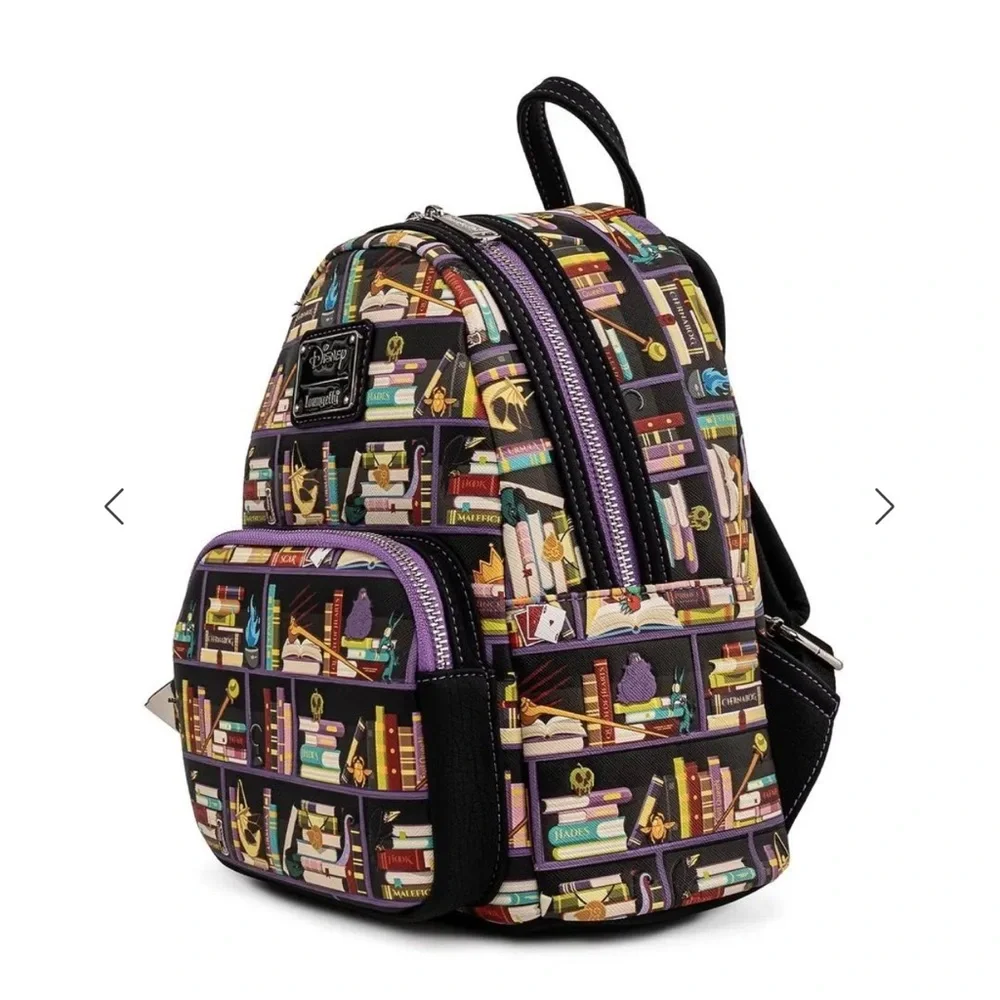 Loungefly Disney Villain Books Mini Backpack and Wallet set